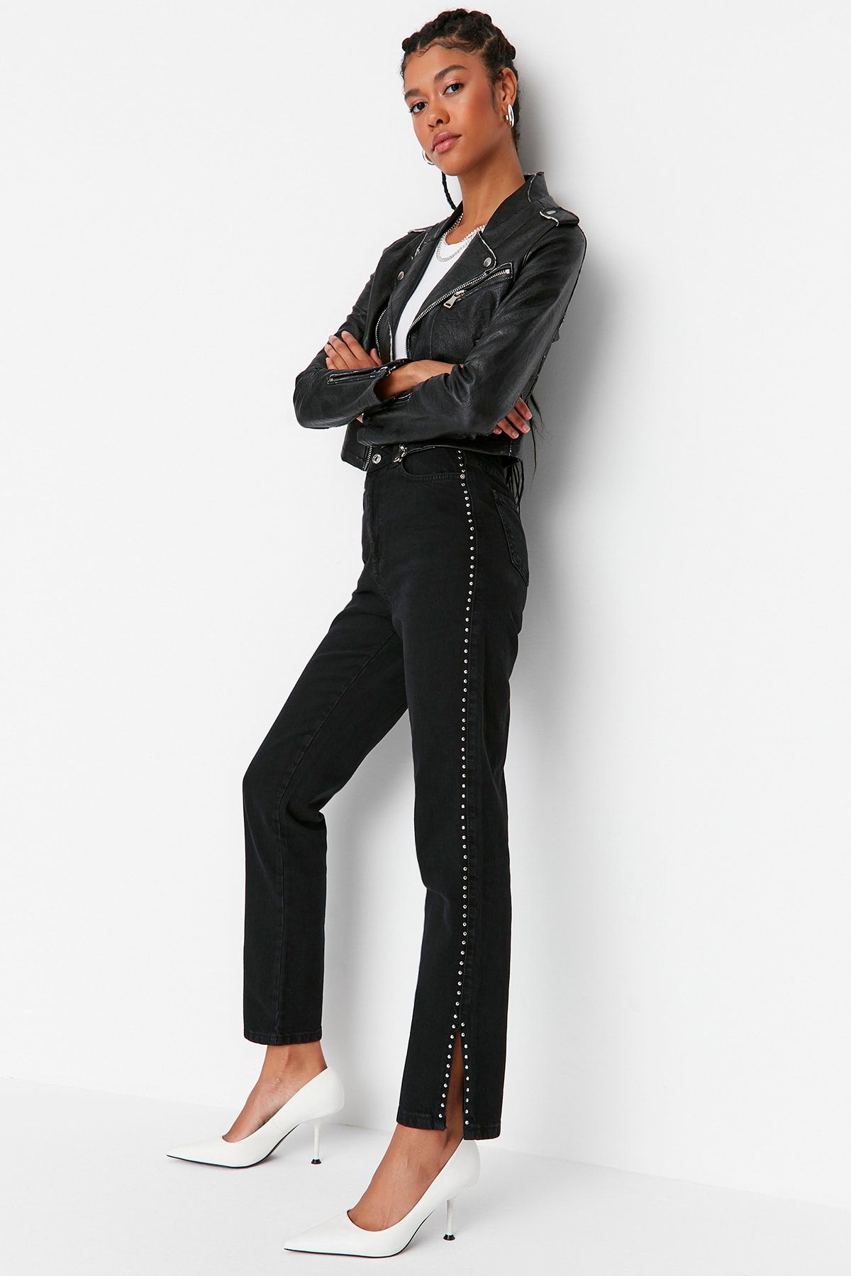 Trendyol Collection Jeans Schwarz Bootcut