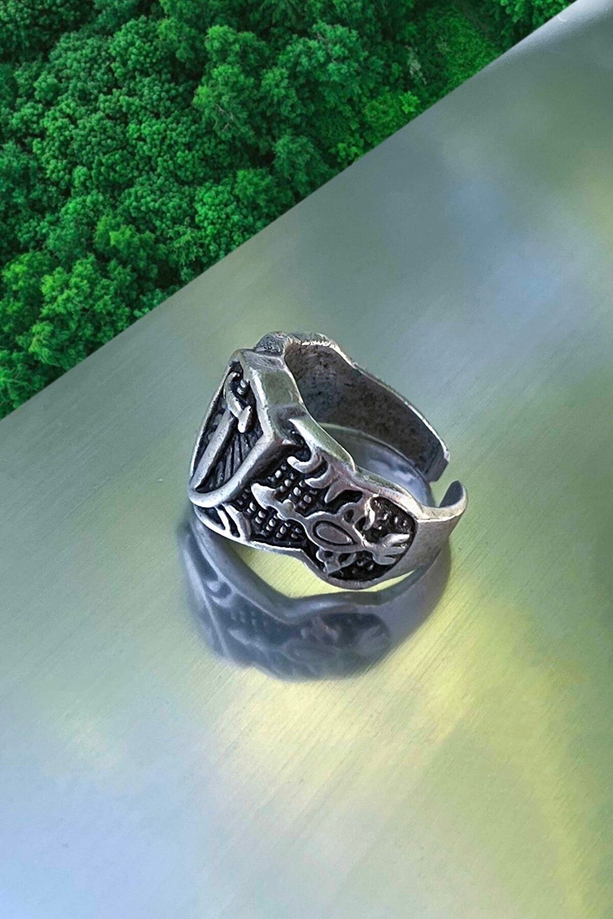 Mens silver deals thumb ring