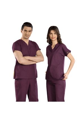 Likralı Dr Greys Modeli Cerrahi Takım Hastane Forması Scrubs yl100scrubs