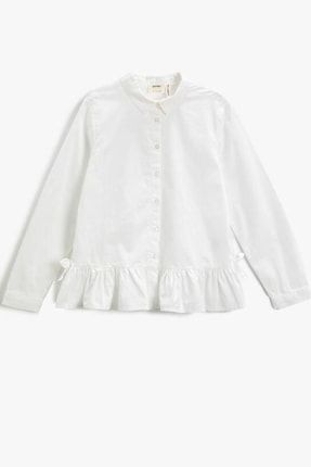 Kız Çocuk Uzun Kollu Fırfırlı Gömlek 3wkg60028aw 22k001463c0003