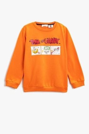 Erkek Çocuk Tom Ve Jerry Baskılı Lisanslı Sweatshirt 3wkb10073tk 3WKB10073TK