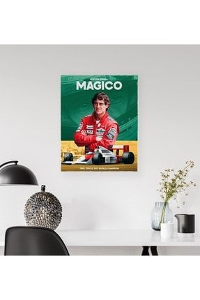 F1 Retro Ayrton Senna Magico Formula 1 Posteri TBRIMAF101