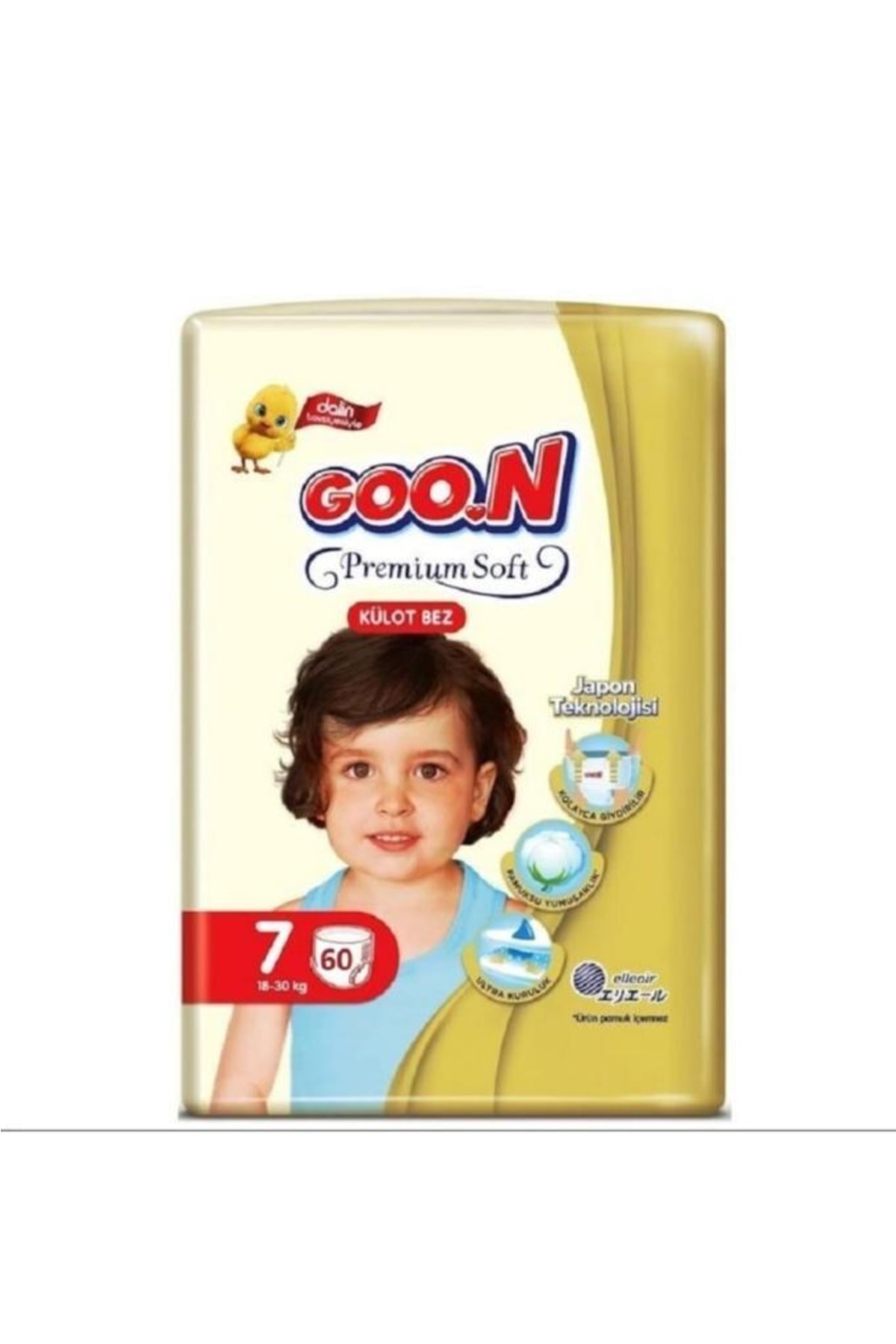 Goo.n Premium Soft 7 Numara Külot Bez 18-30 Kg Ikiz Paket 60 Adet