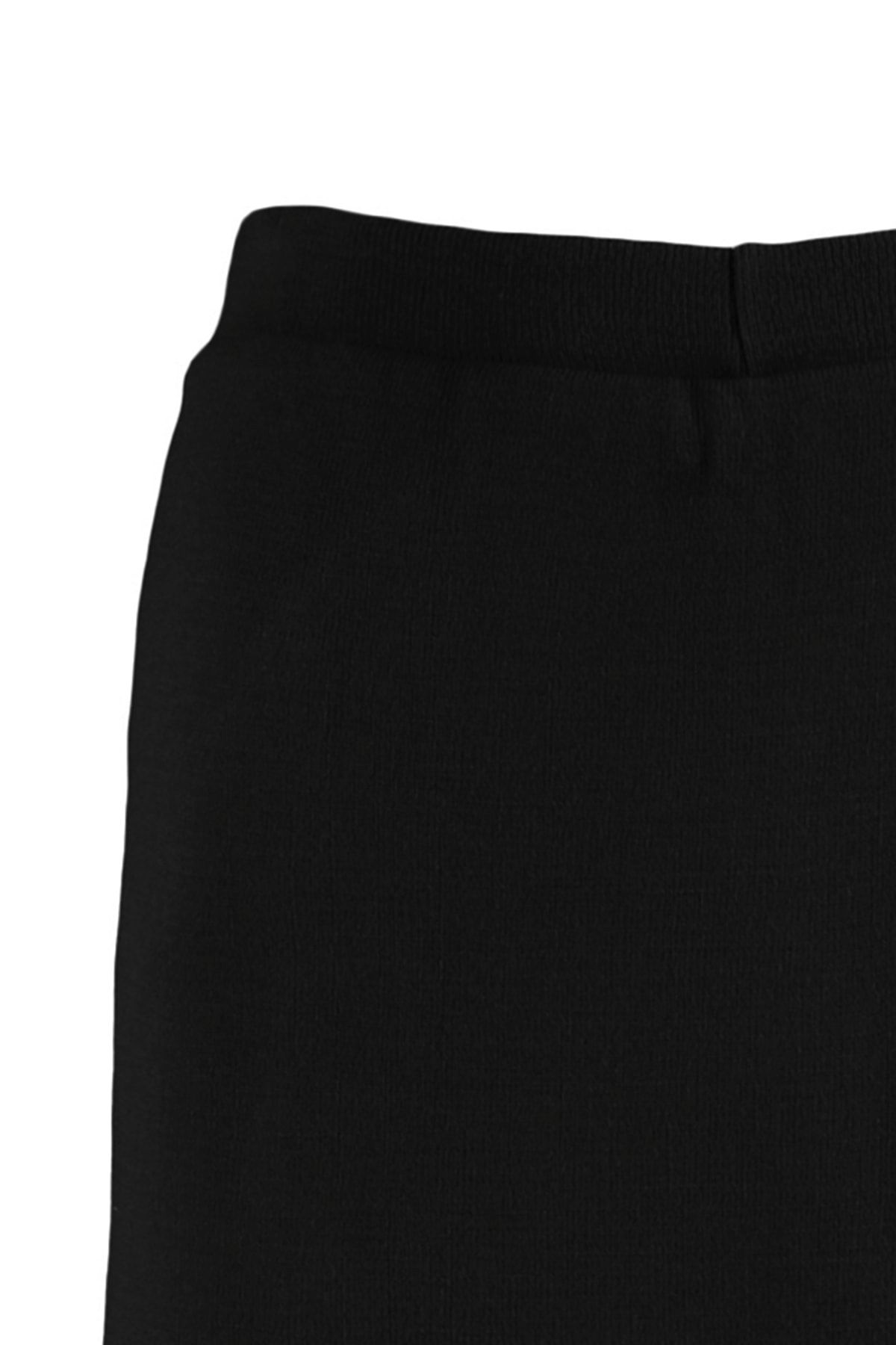 Trendyol Collection-Czarna dopasowana spódnica mini z dzianiny TWOAW23ET00246 6