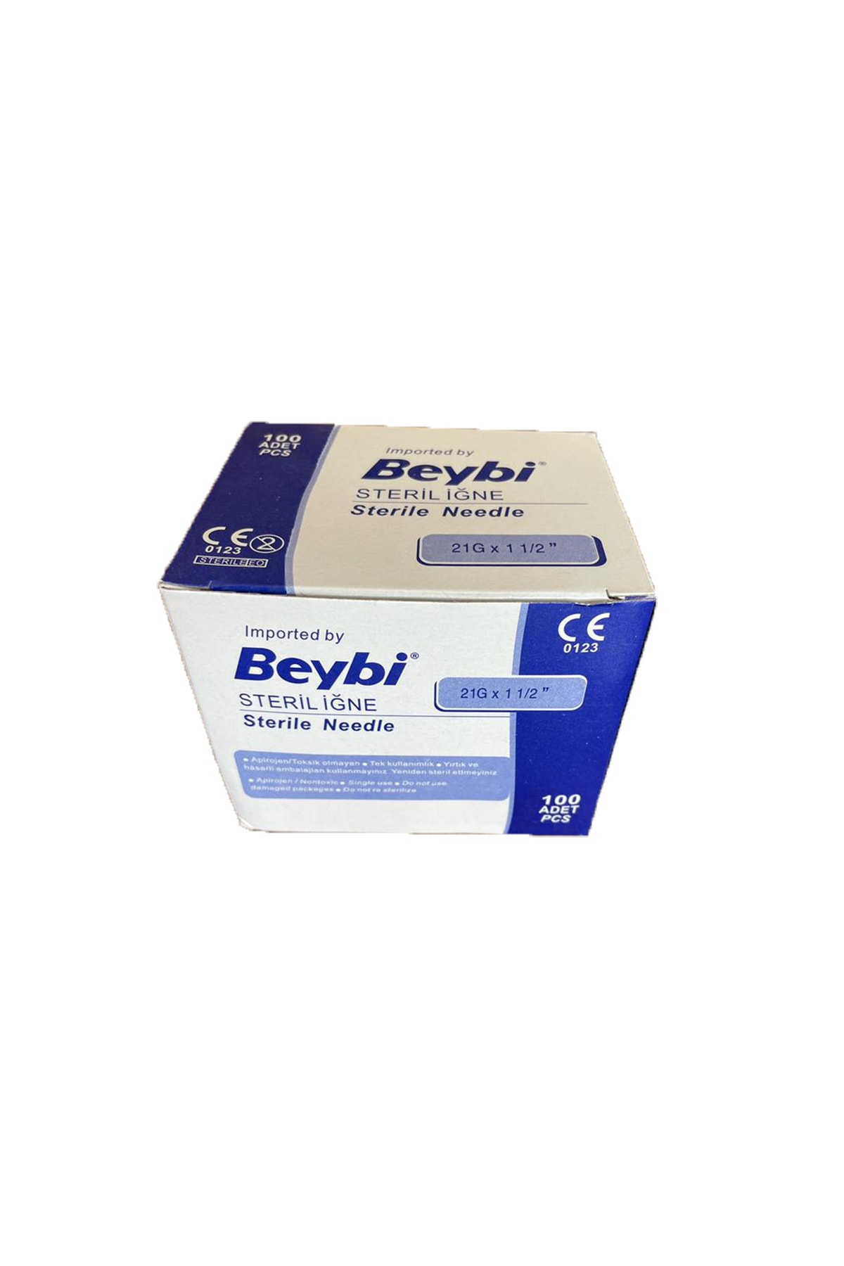 FSMMEDİKAL Beybi 21g X 11/2 Steril Yeşil Iğne Ucu 100 Adet 2x Kutu Fsm Medikal