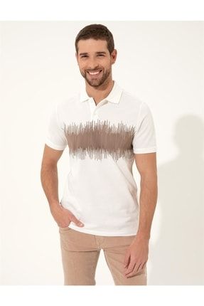 Erkek Vizon Slim Fit Polo Yaka T-shirt 1369967-VR052-00021