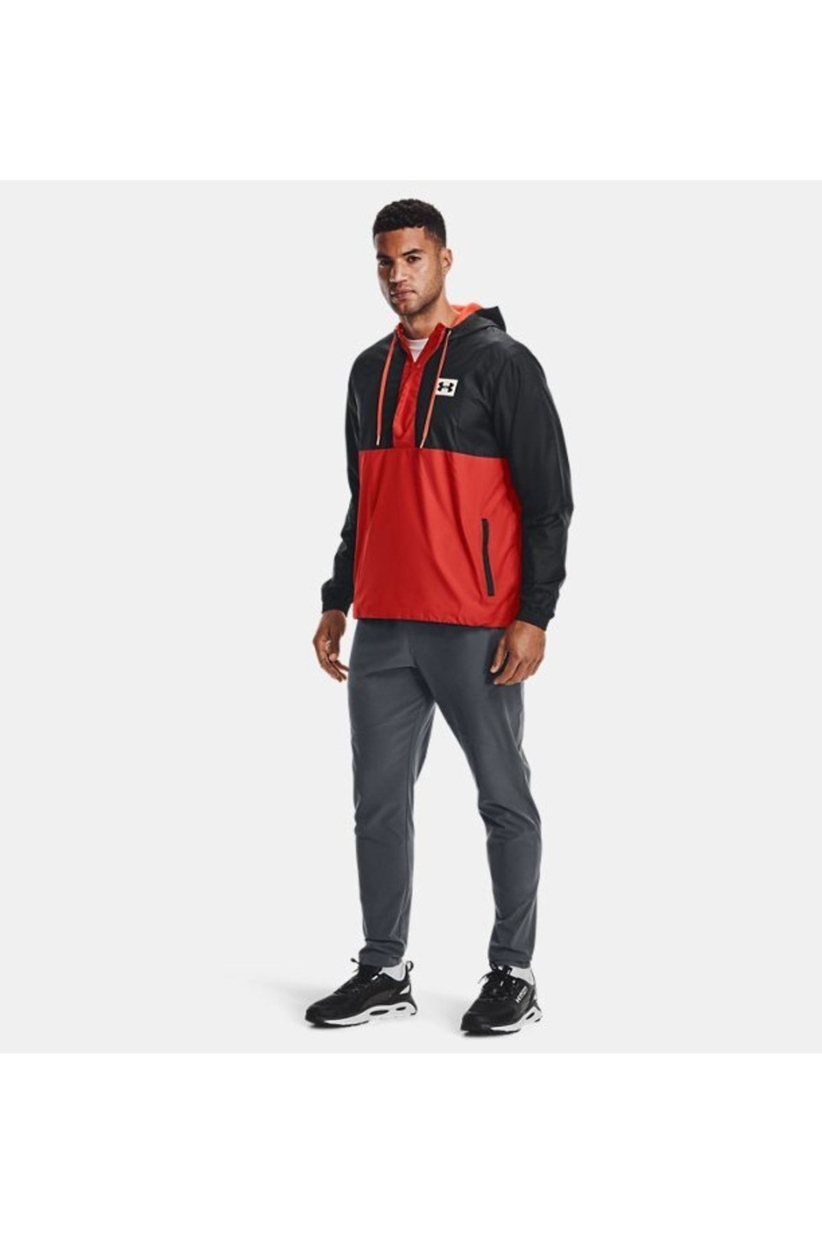 شلوار گرمکن ورزشی خاکستری مردانه تکه های بافته شده در UA شش 1366215 012 Under Armour