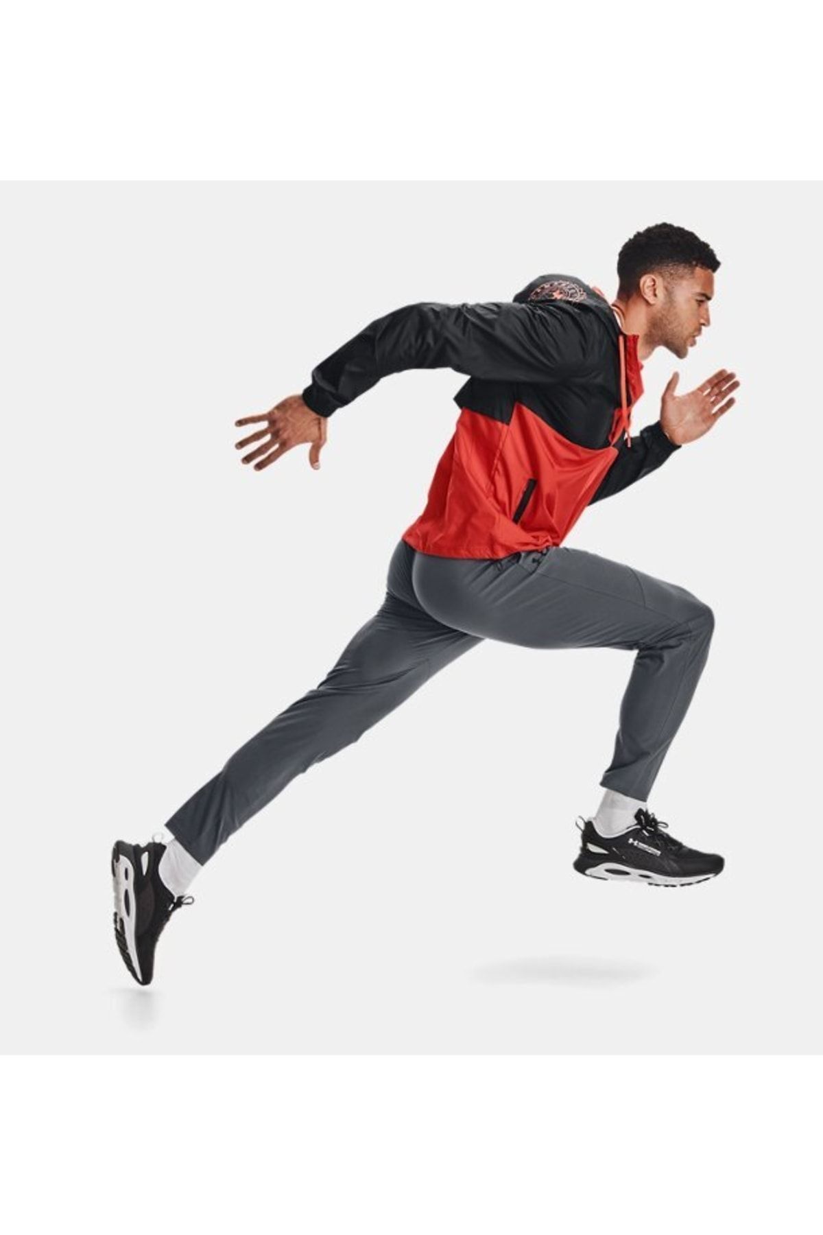 شلوار گرمکن ورزشی خاکستری مردانه تکه های بافته شده در UA شش 1366215 012 Under Armour