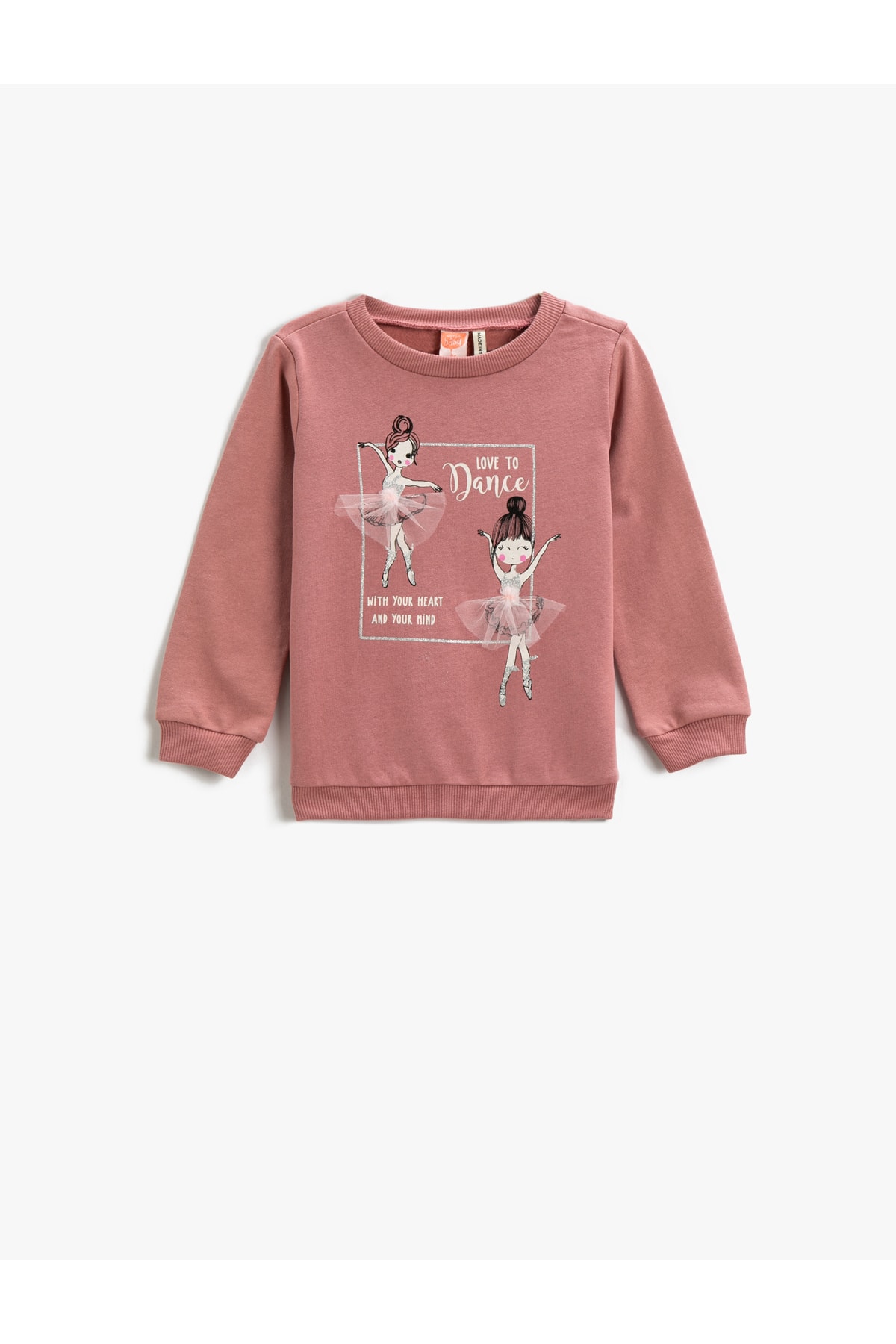 Koton Sweatshirt Rosa Relaxed Fit Fast ausverkauft