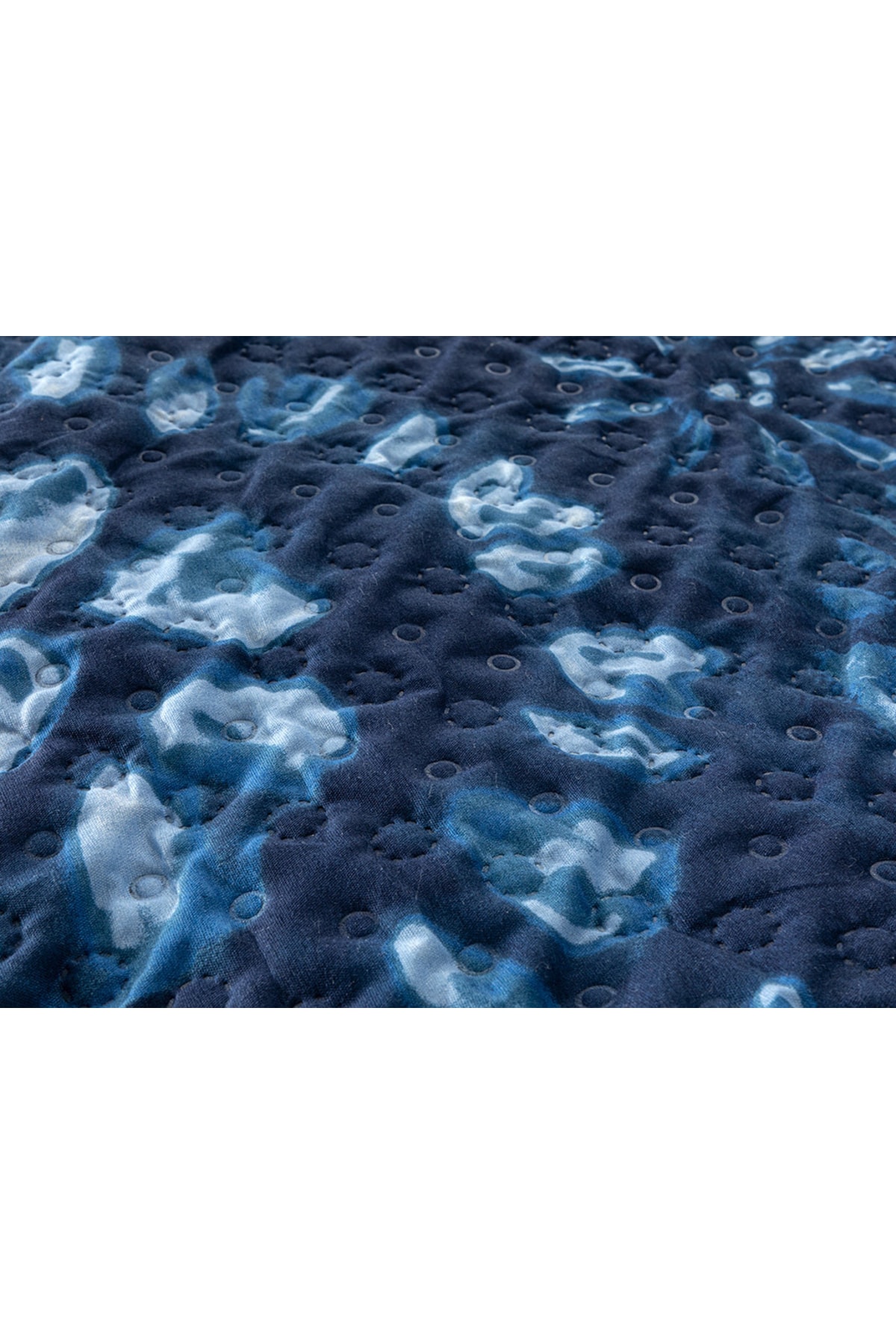 English Home Island Breeze Tek Kişilik Çift Taraflı Yatak Örtüsü 160x220 Cm Indigo