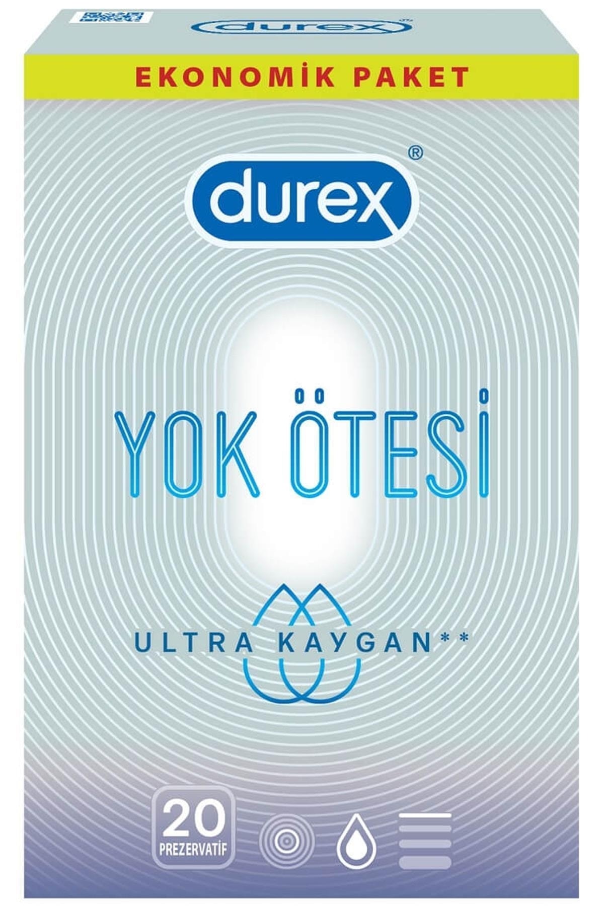 Durex Marka: Yok Ötesi Ultra Kaygan Prezervatif 20'li