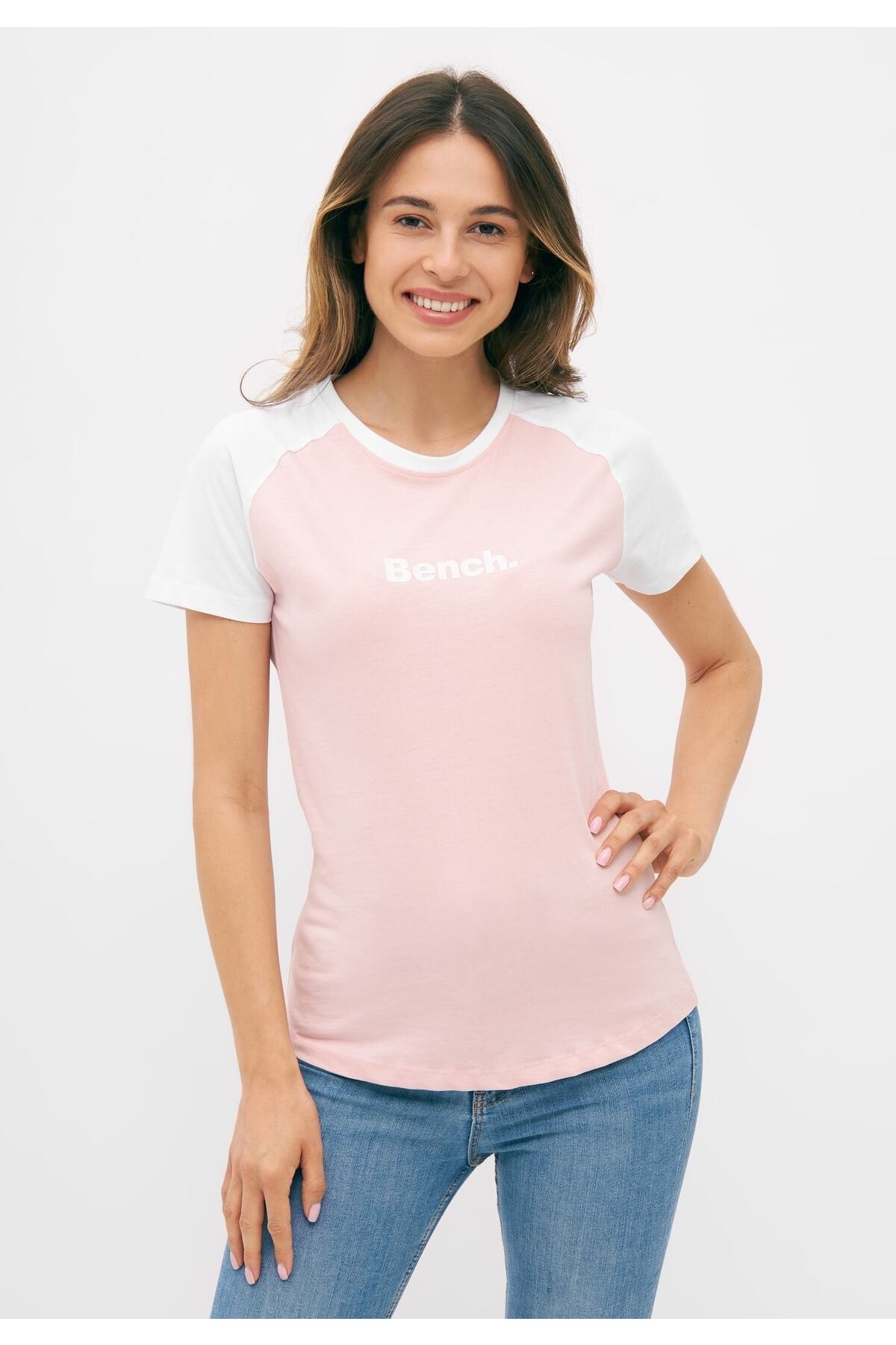 BENCH T-Shirt Rosa Figurbetont Fast ausverkauft
