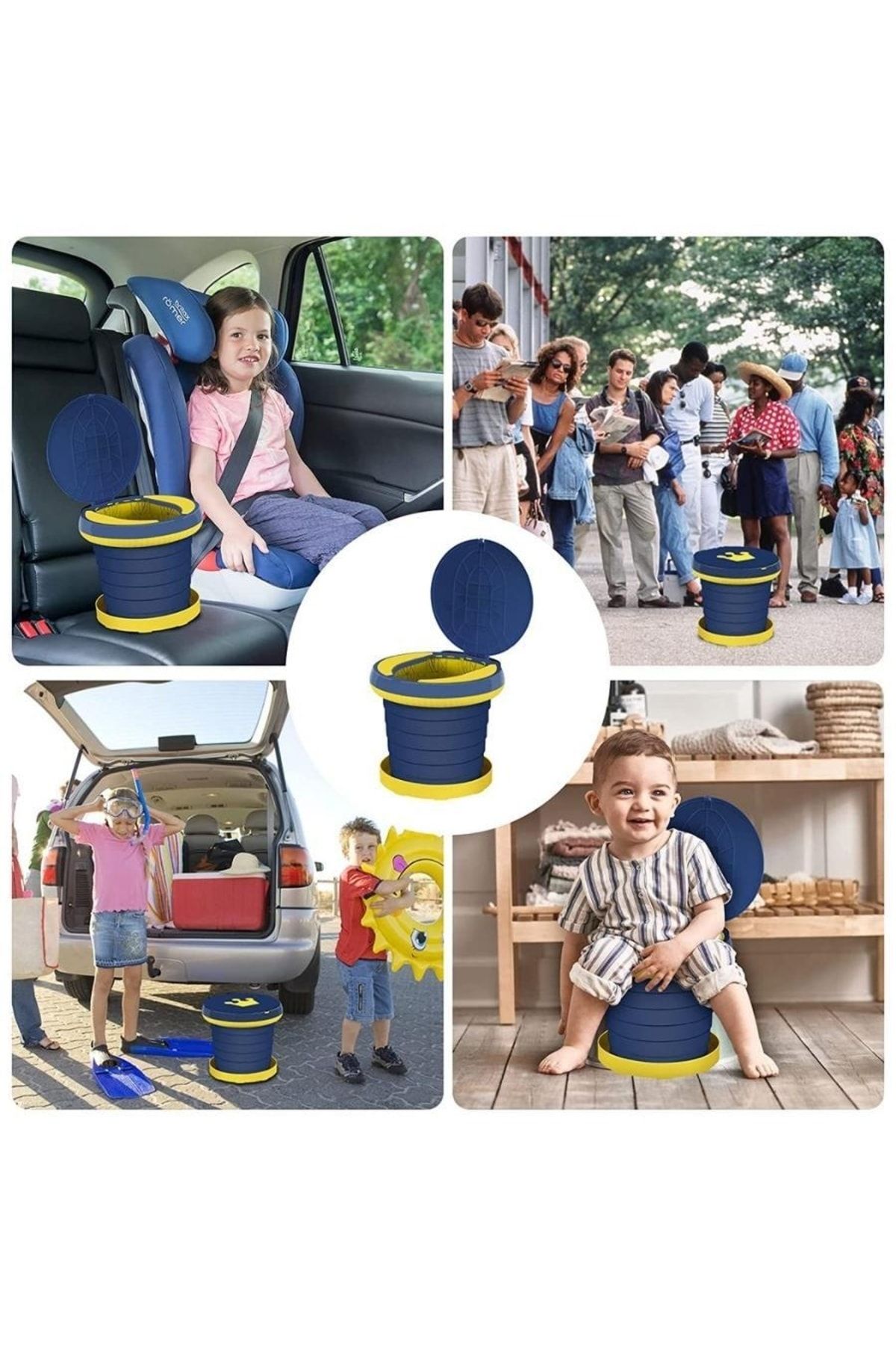 MooieBaby's Katlanabilir Çocuk Tuvaleti Plus,çok Fonksiyonlu Alıştırma Tuvaleti,carry Potty,taşınabilir Lazımlık NE12220