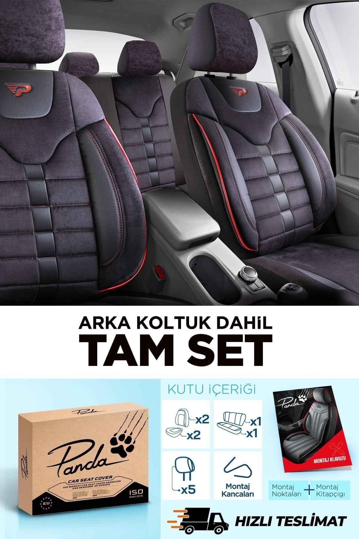 Panda Kılıf PANDA TORONTO SERİSİ SÜET KUMAŞ OTO KOLTUK KILIFI UB8765