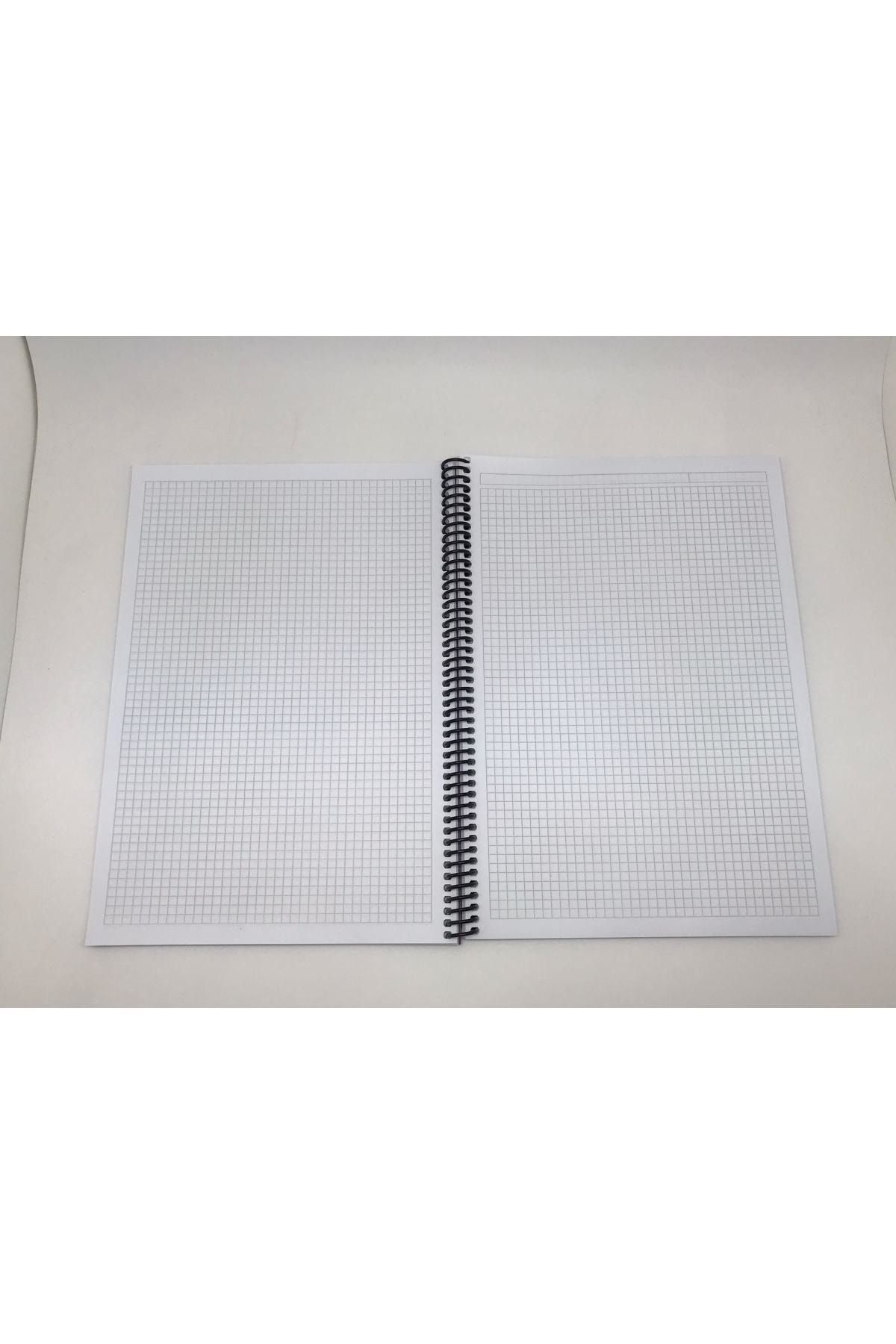 Gıpta-Eco PP Spiral PP Cover Notebook A4 120 Sheets Checkered 2