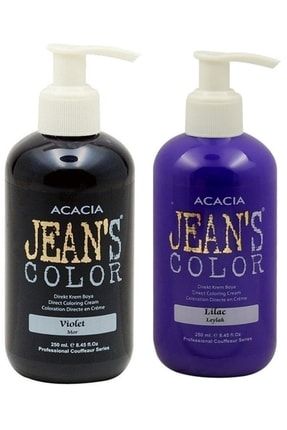 Jean's Color Mor Violet Saç Boyası 250 Ml + Leylak 250ml ( Ikili Set) mor leylak