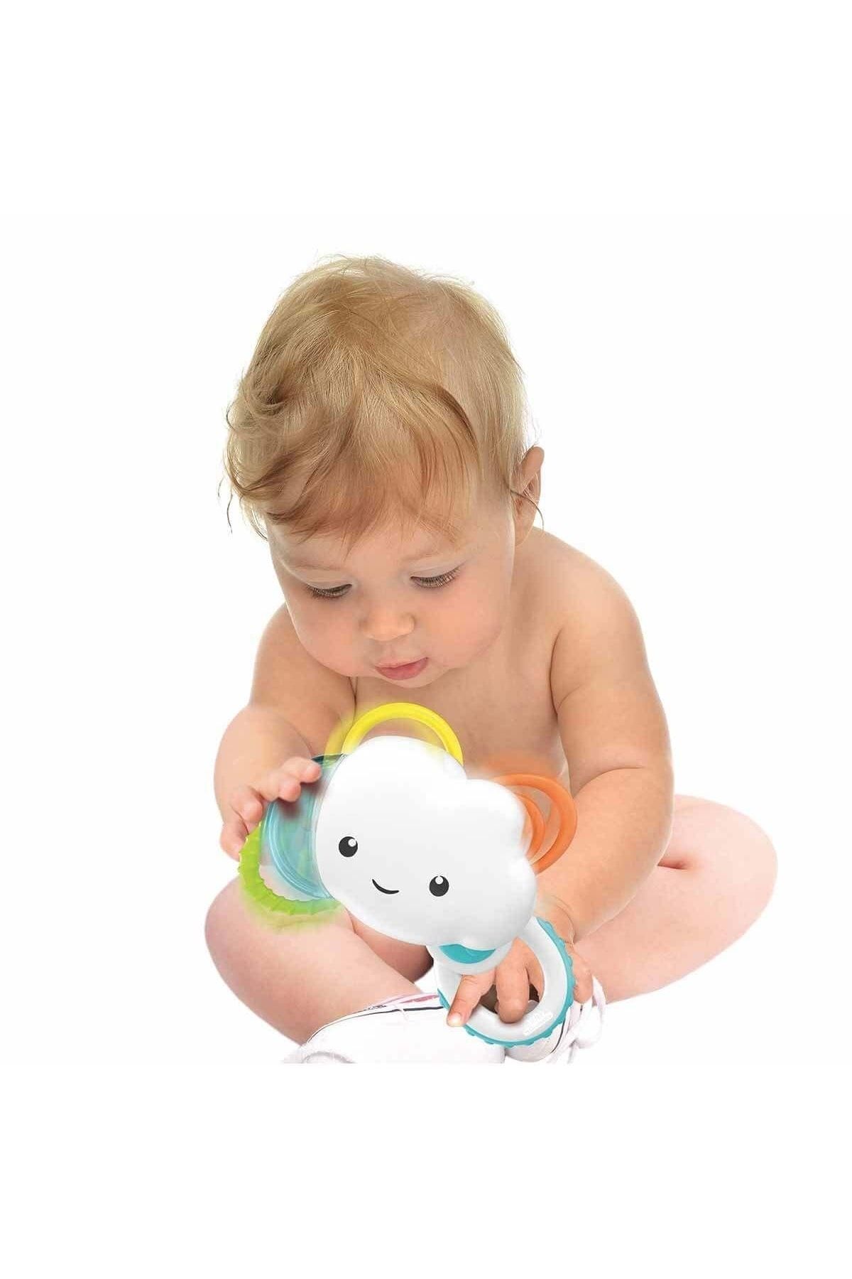 CLEMENTONI-Clementoni Cloud Rattle with Rain Sound - For Ages 3+ Months 3