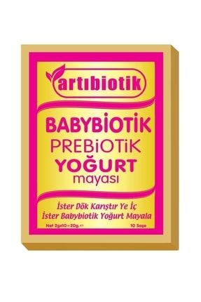 Artıbiotik Babybiotik Prebiotik Yogurt Mayası 10'lu Paket NBBabybiotik