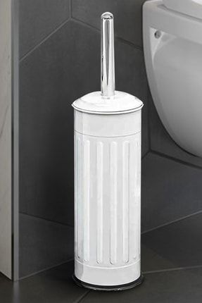 Efor 4200b Vintage Metal Tuvalet Fırçası Beyaz Porsima Efor 4200B