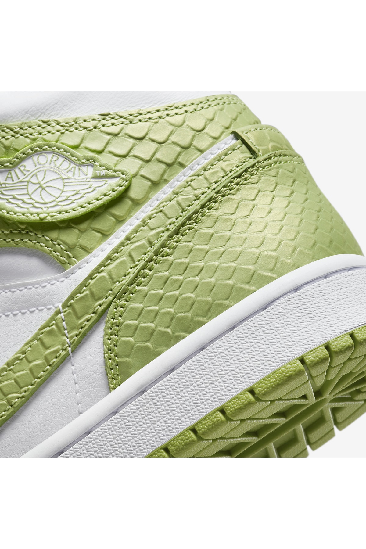 Air Jordan 1 Mid Green Python Nike نایکی اورجینال - تصویر 6