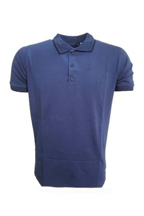 Erkek Basic Polo Yaka Kısa Kol T-shirt 979 - Mavi - Xl ST01171