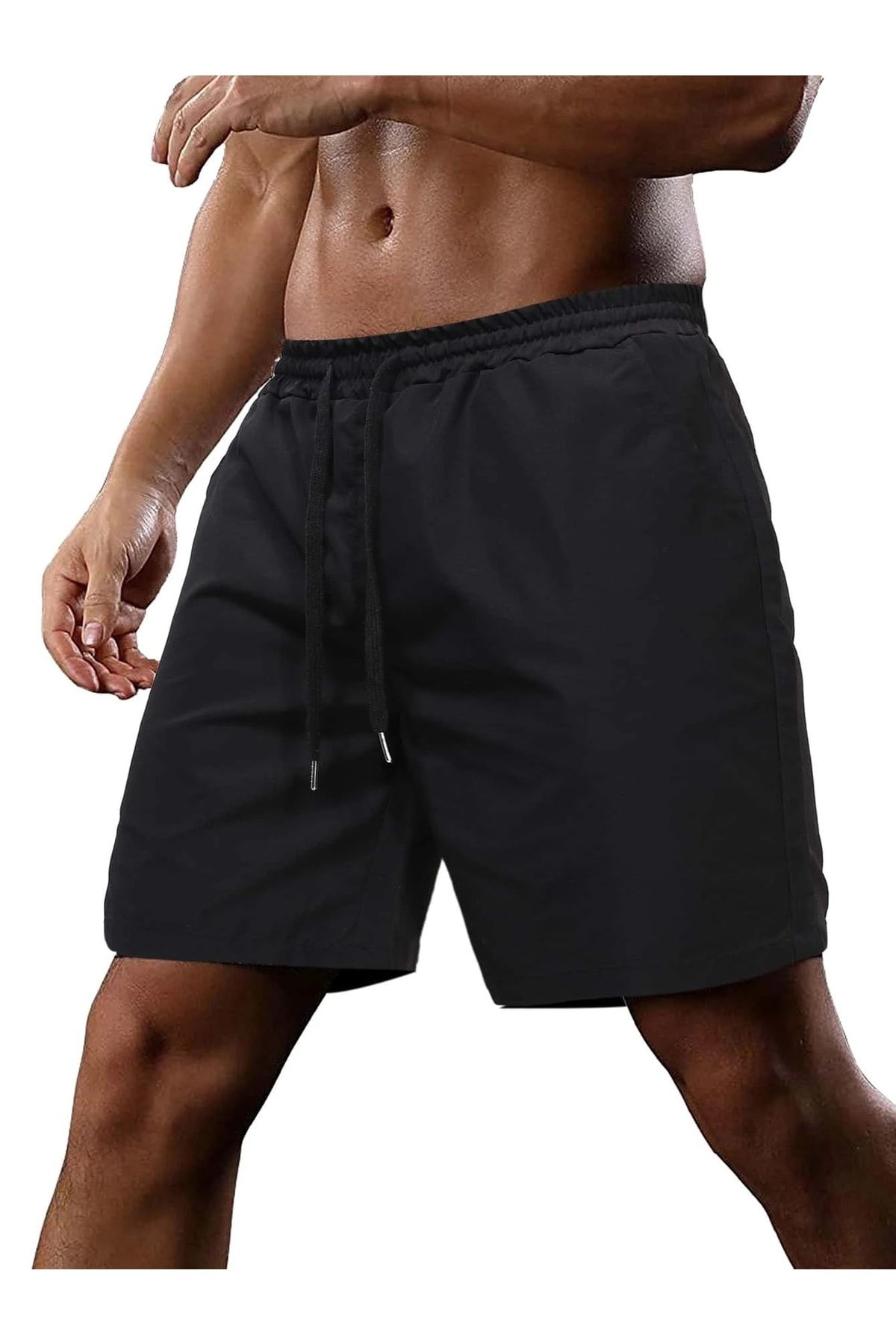 DAXİS Sportwear Company Erkek Siyah Şort