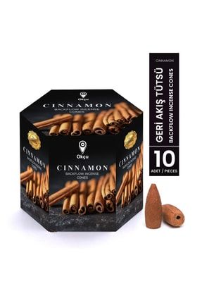 Tarcın / Cinnamon Geri Akış Tütsü Şelale Konik Backflow Incense Cones 10 Adet / Pieces GERİ AKIŞ 10