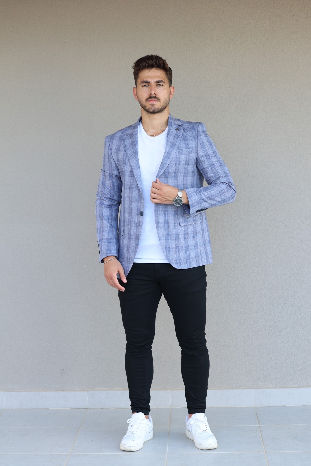 ژاکت مردانه آبی Luisero | 1233 اورجینال - تصویر 2