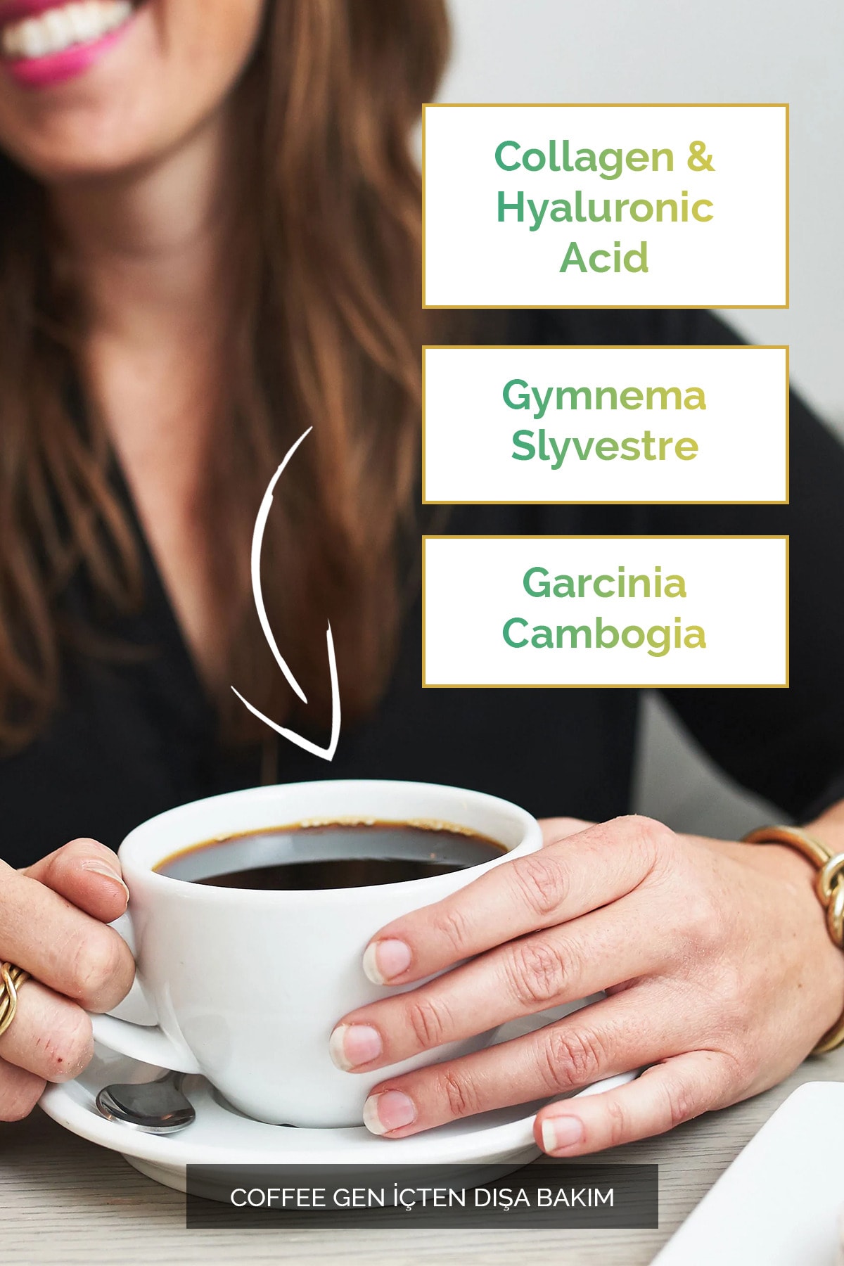 COFFEE GEN Detoks Etkili Kahve Kolajen Hyaluronik Asit Detox