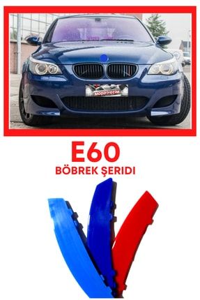 5 Serisi E60 2004-2012 3 Renk M Stil Panjur Böbrek Şeridi SRBYY002