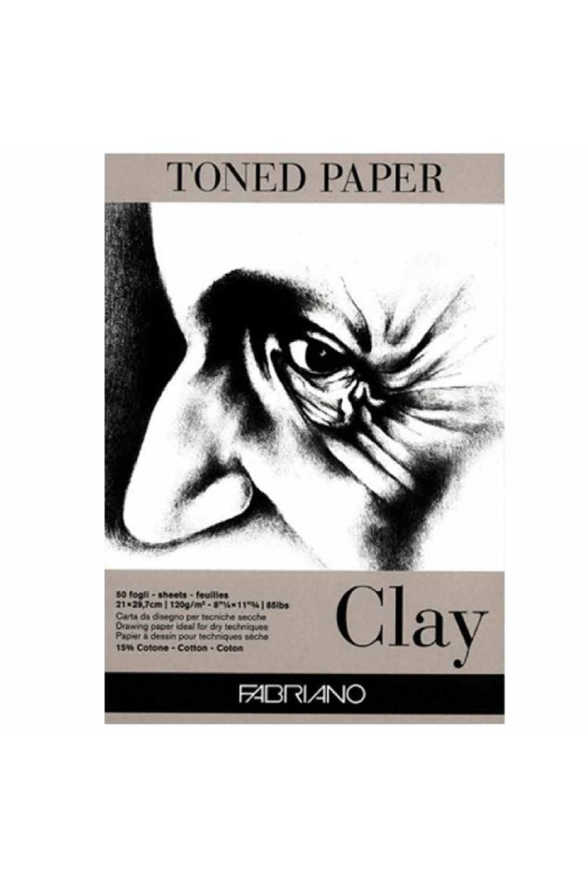 Fabriano-Toned Paper Clay Sketch and Drawing Block 120gr 50 Sheets Clay Color A4 (21x29,7cm) 1