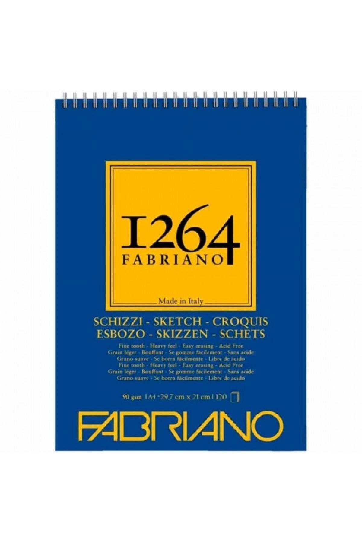 Fabriano-1264 Sketch Sketchbook 90gr 120 Sheets A4 (21x29.7cm) 1