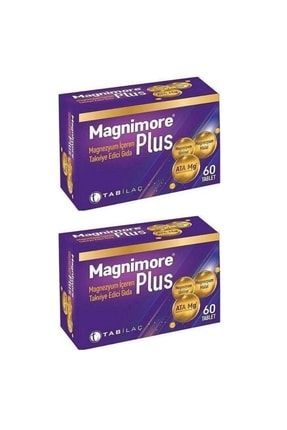 Plus Magnezyumlu Takviye Edici Gıda 60 Tablet x 2 Adet u-MGNMR_MG_SET2