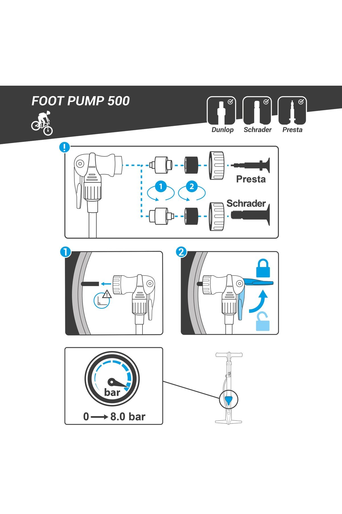 Btwin 500 pump instructions hotsell