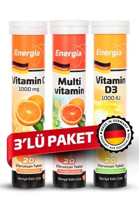 ® Vitamin C + Multivitamin + Vitamin D Efervesan Tablet Takviye Edici Gıda dop12743468igo