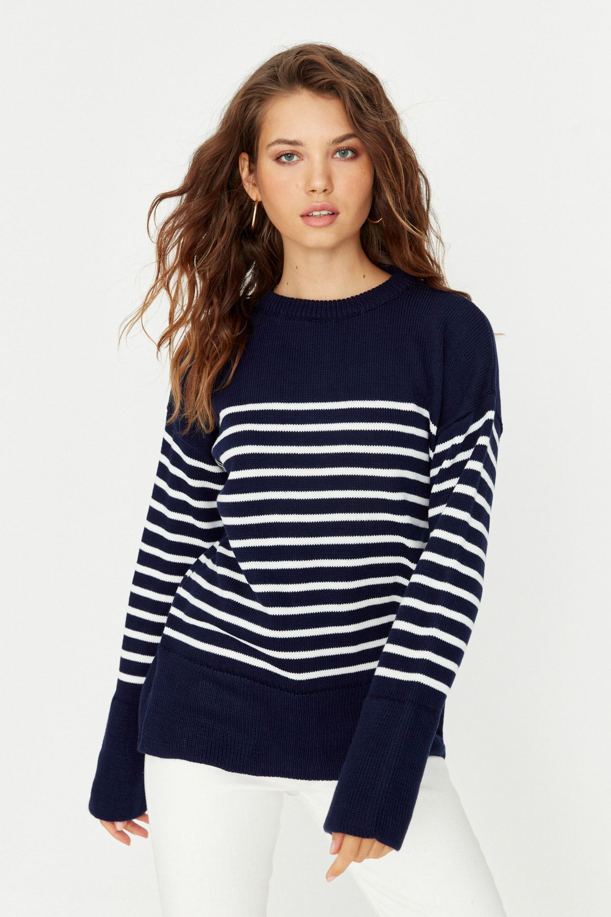 Trendyol Collection Sweater - Navy blue - Regular fit - Trendyol