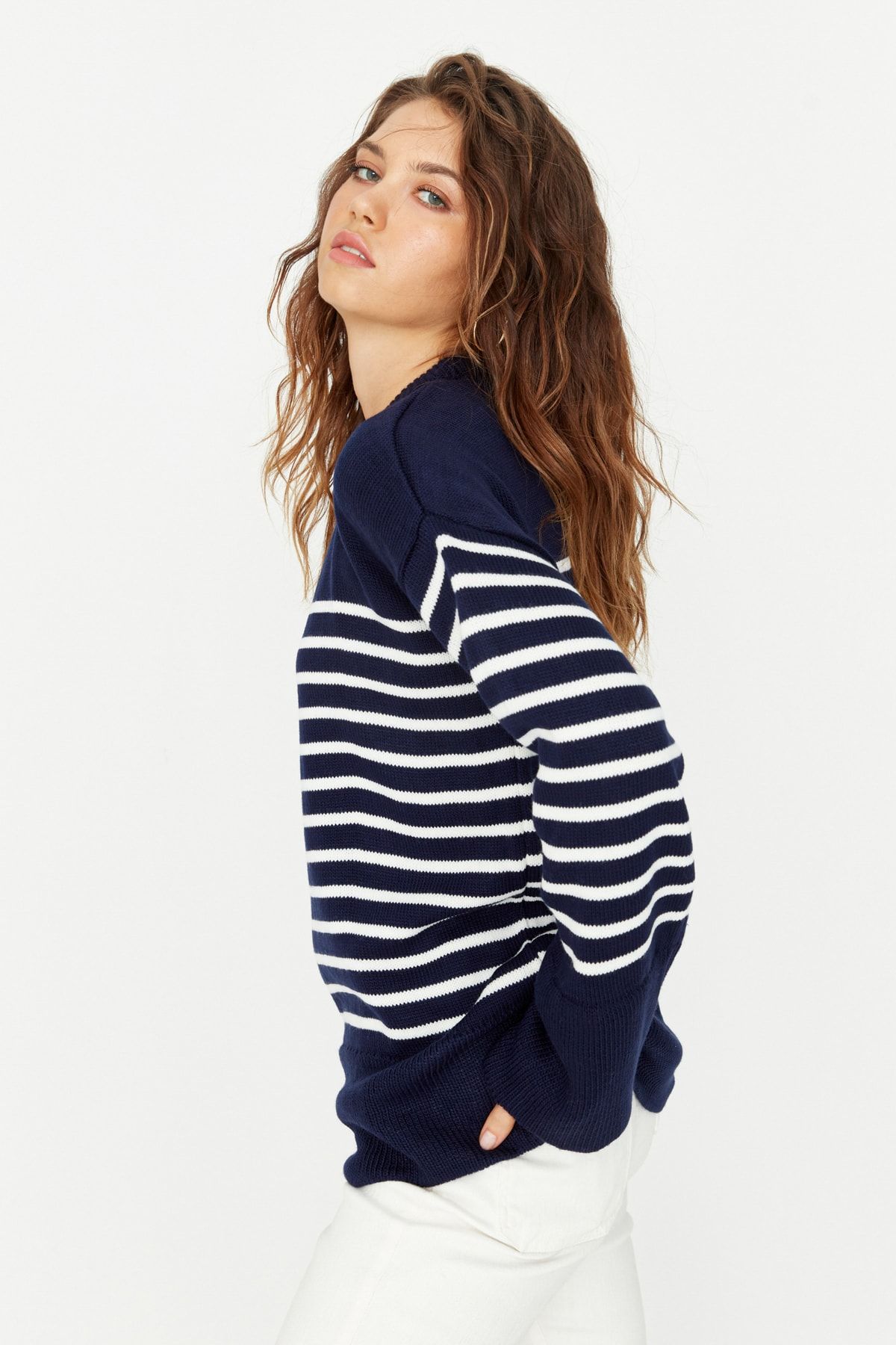 Trendyol Collection Sweater - Navy blue - Regular fit - Trendyol