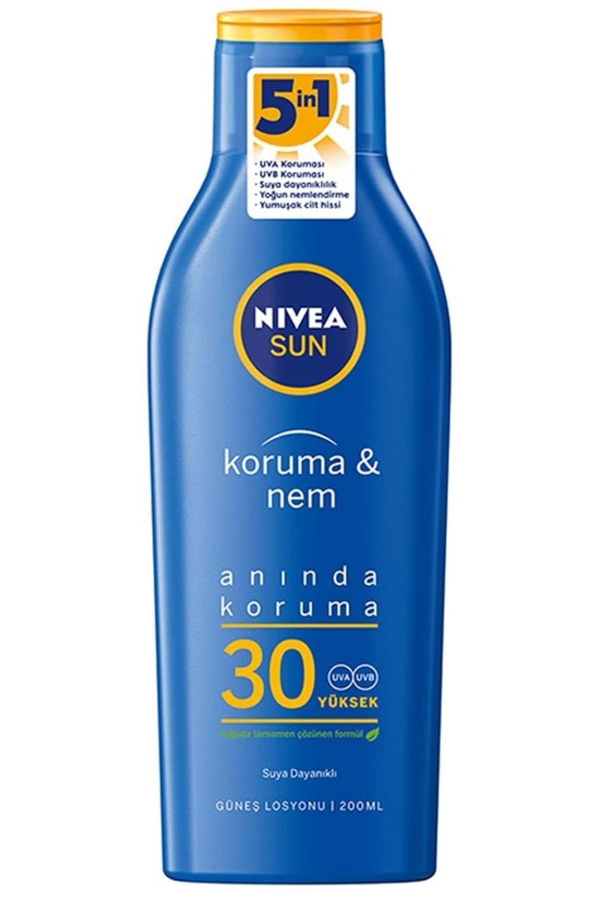 NIVEA-Sun Protection and Moisture - 30gkf 200ml Sun Lotion, 2023 Model 1