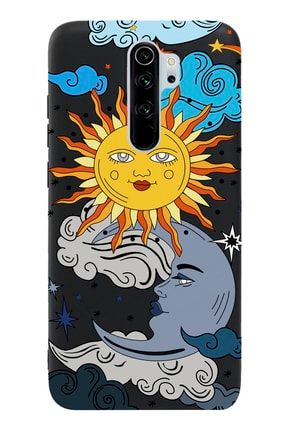 Xiaomi Note 8 Pro Güneş Ay Taroot Desenli Telefon Kılıfı MİN8PLN-084