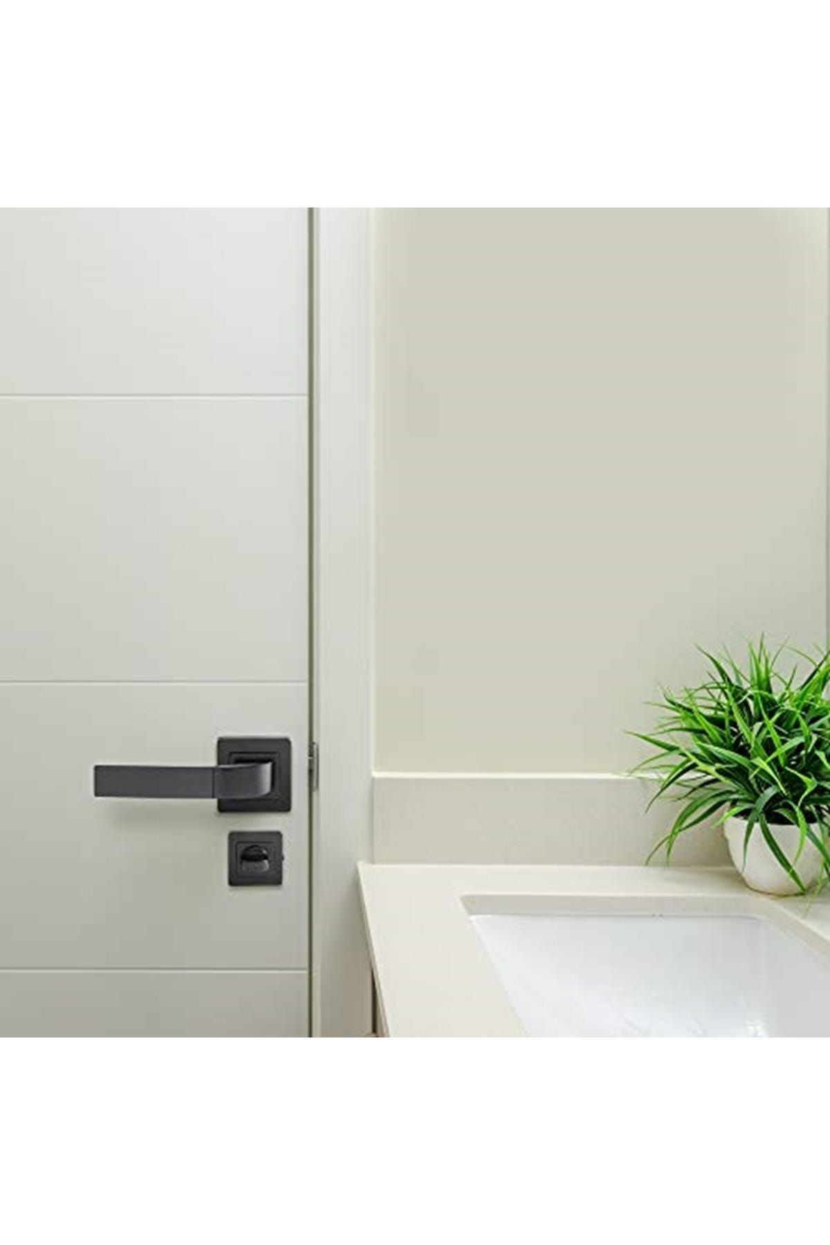 Yale-Bologna Series 35-zr-8x8-a003-wc-56-11 - Black Matte Coated WC Type Door Handle 2