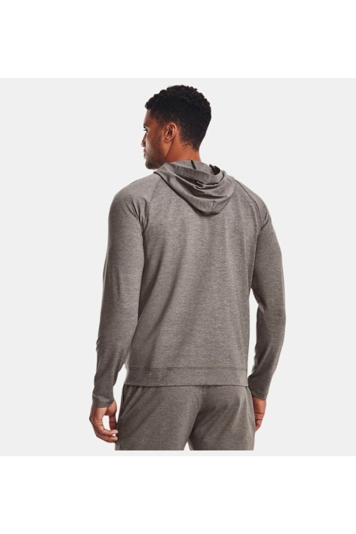 سویشرت ورزشی خاکستری مردانه زیپ با اندازه کامل نصف النهار Under Armour
