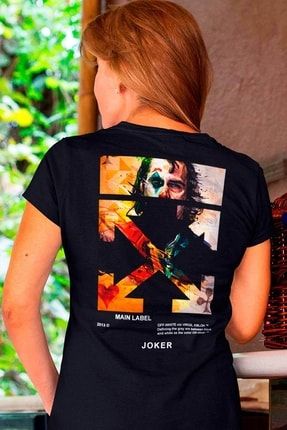 Joker Temalı T-shirt, Joker T-shirt, Joker Sırt Baskı Unisex T-shirt JK001