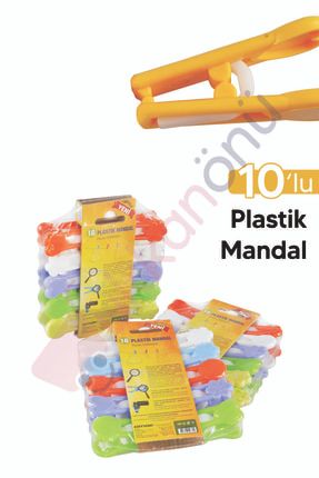 10'lu Şık Plastik Mandal RH-75