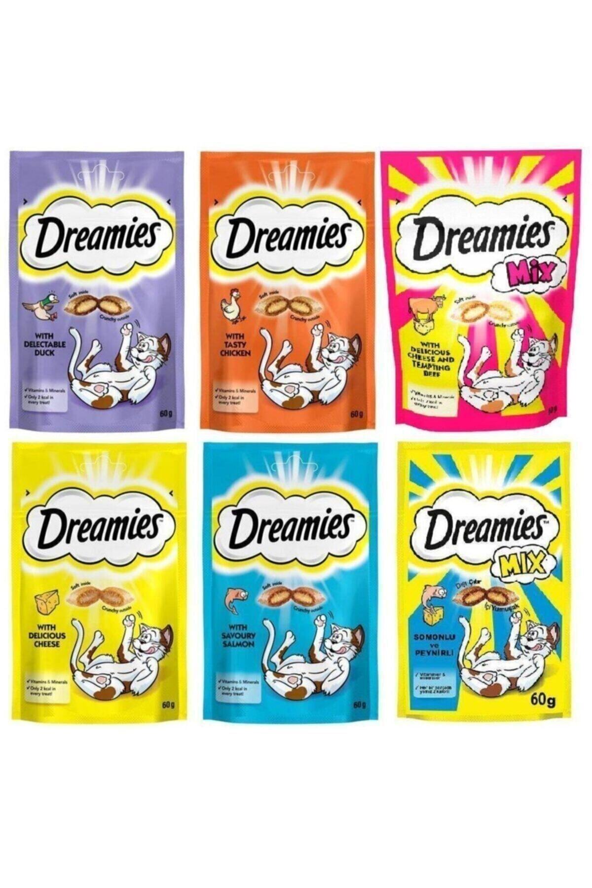Dreamies Kedi Ödül Maması Karışık Paket 6x60gr