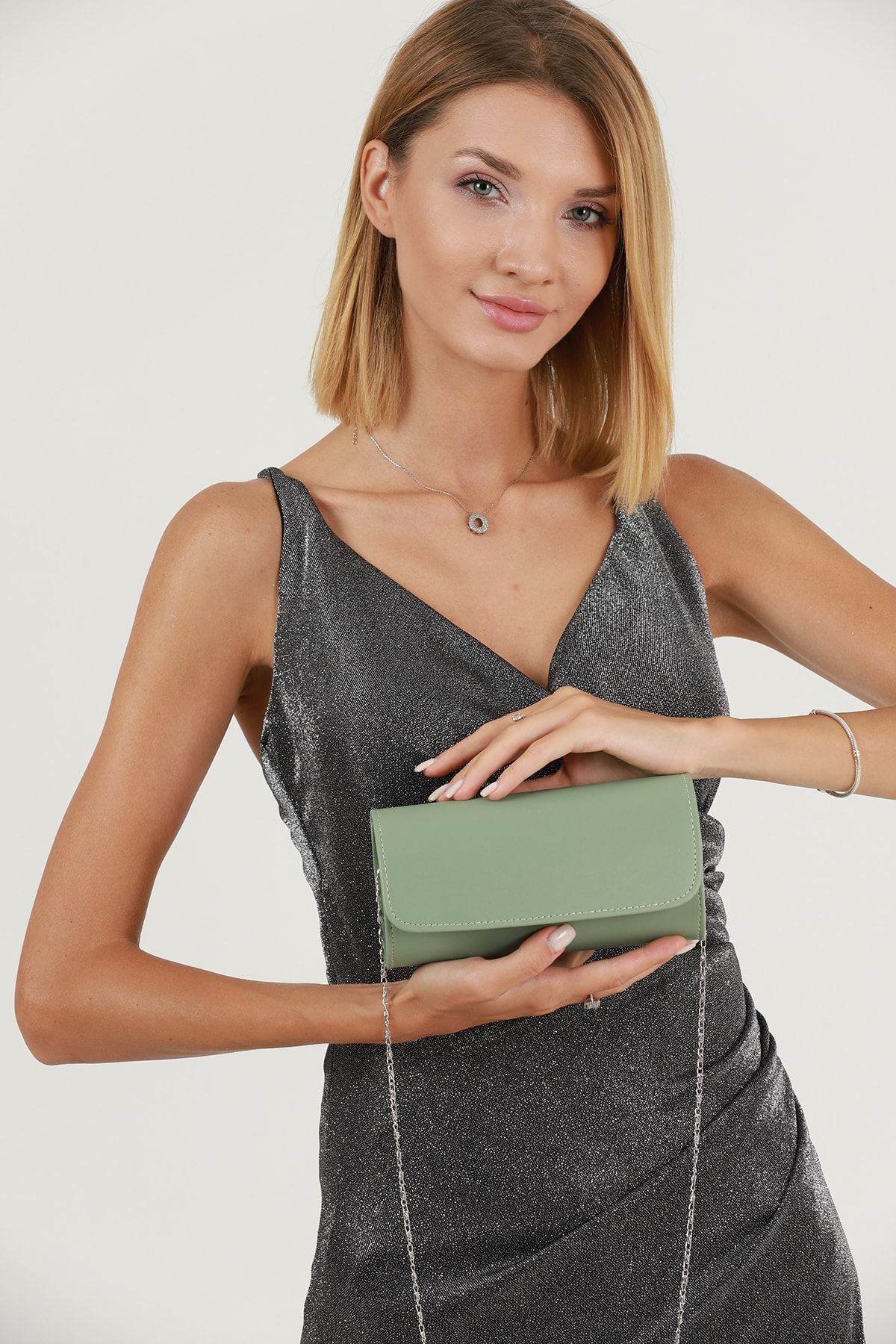 Mint green cheap evening bag