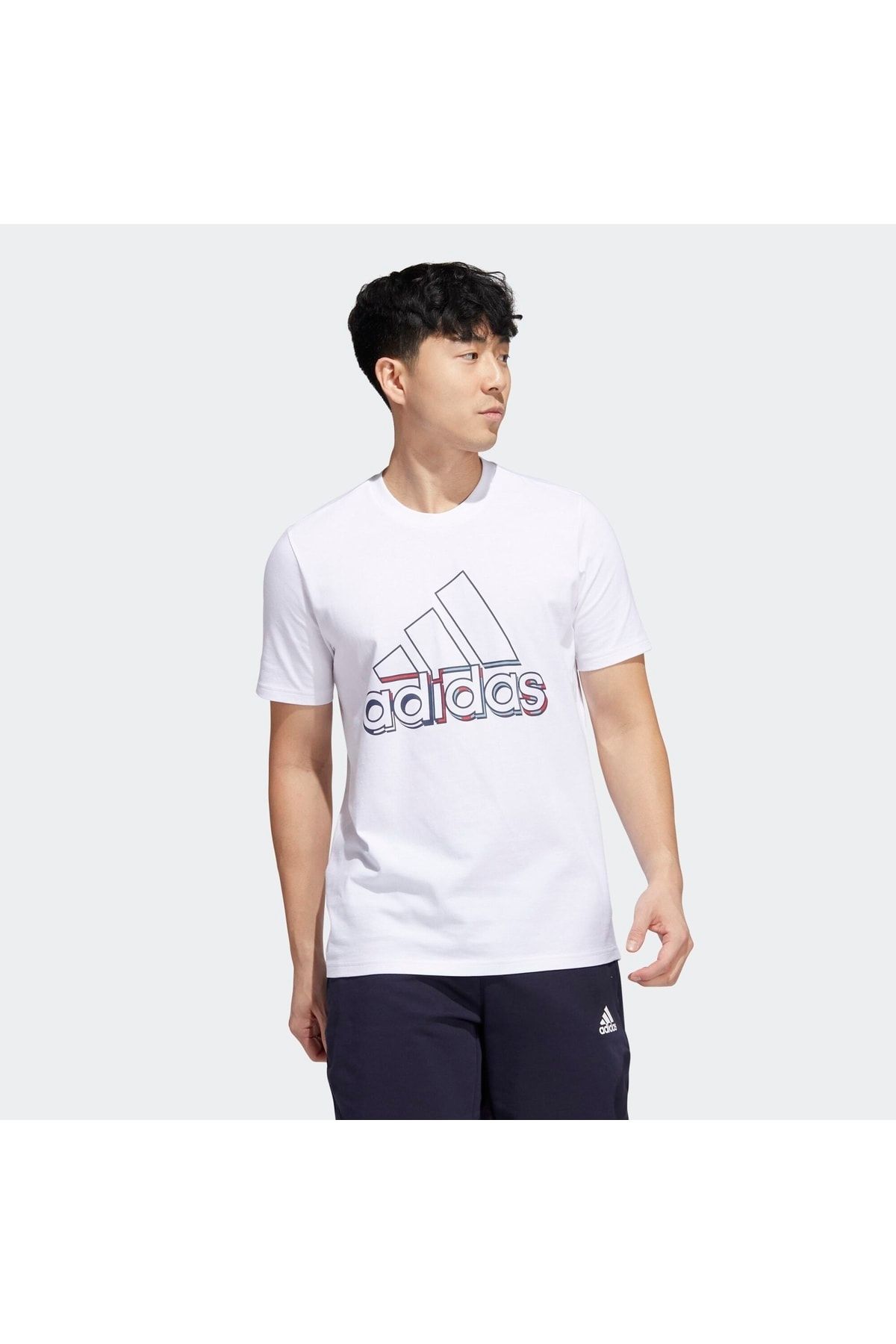 adidas Fall Logo Erkek Beyaz Tişört (hk9160)