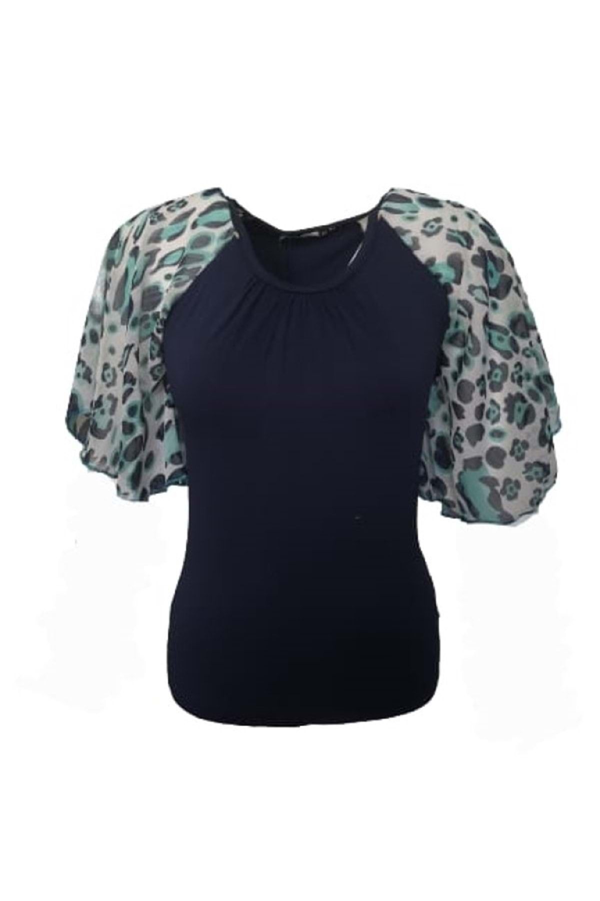 Pink Dreams-Pink Dream Fashion Women's Combed Cotton Blouse P-02091 - Navy Blue 1