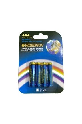 Wılkınson Aaa Lr03 Am-4 4'lü 1.5 V Süper Alkalin Ince Pil 3487098
