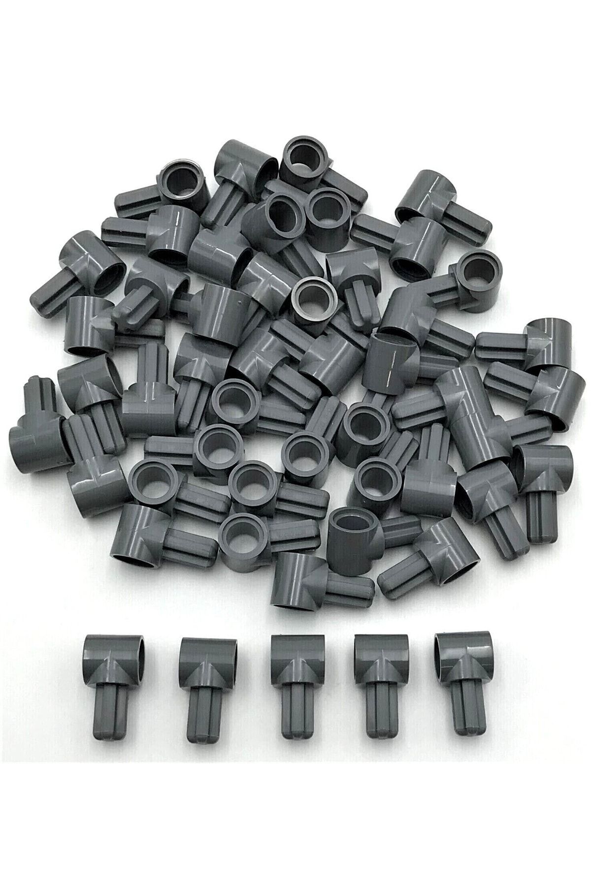 LEGO-Original Technic Moc Custom Axle Pin Connector Hub Dark Gray 4 Pieces Will Be Sent 1