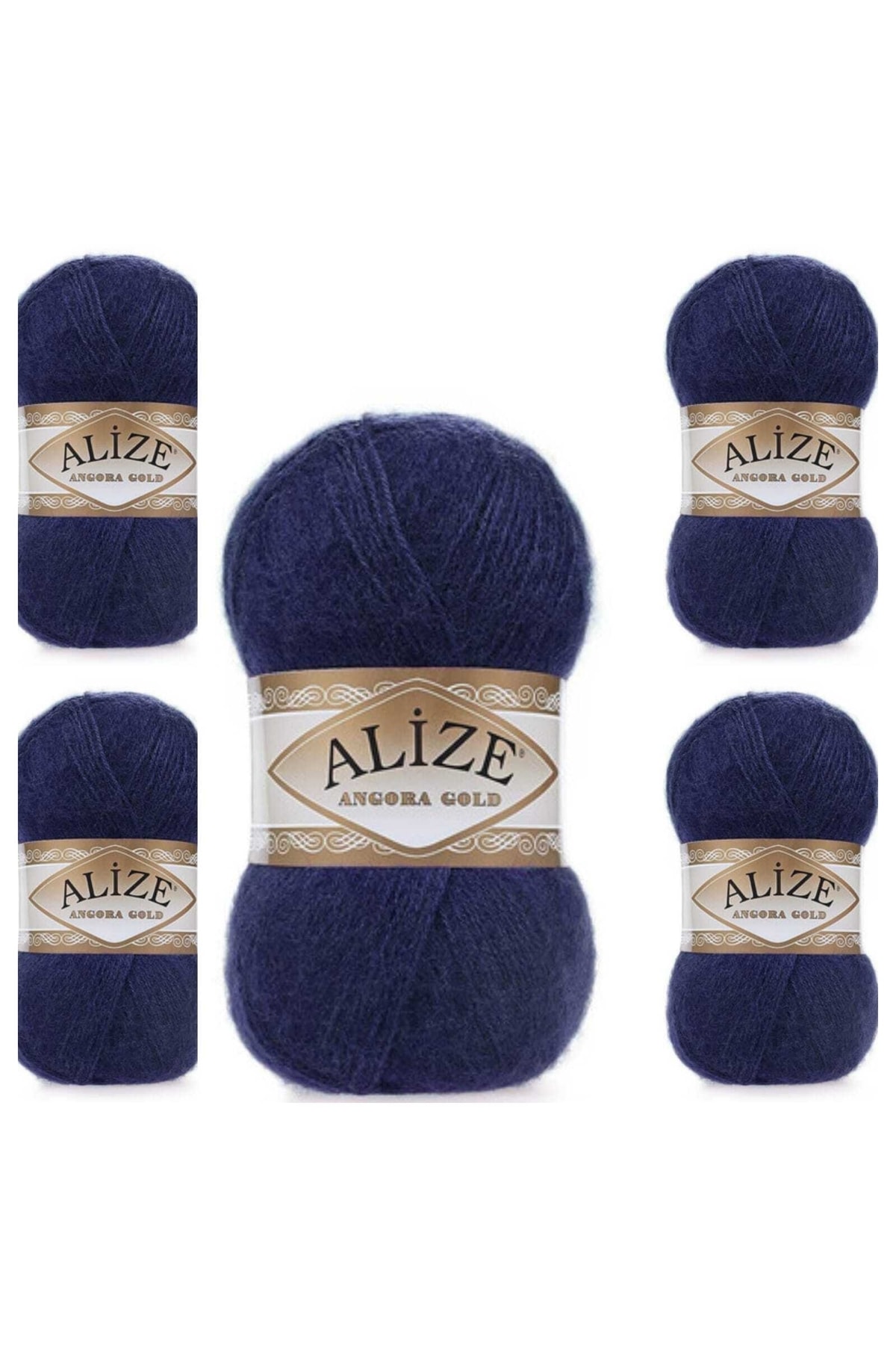 Ayzen Home Angora Gold Hand Knitting Lanyard 5 Pieces Package Color No : 58
